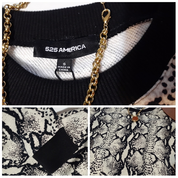 💎NWT 525 America Snake Crew Neck Sweater - Picture 3 of 8
